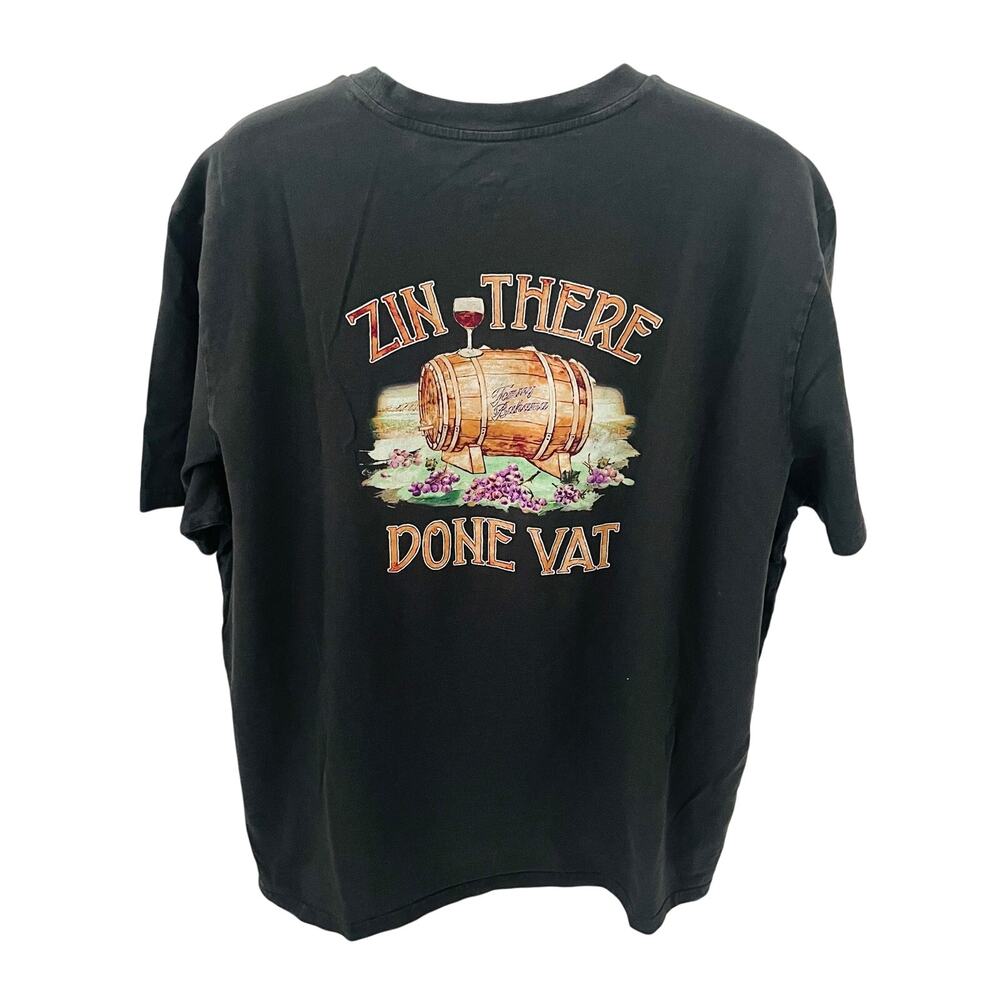 Tommy Bahama Zin There Done Vat T Shirt Men’s XL Wine Barrel Graphic Black